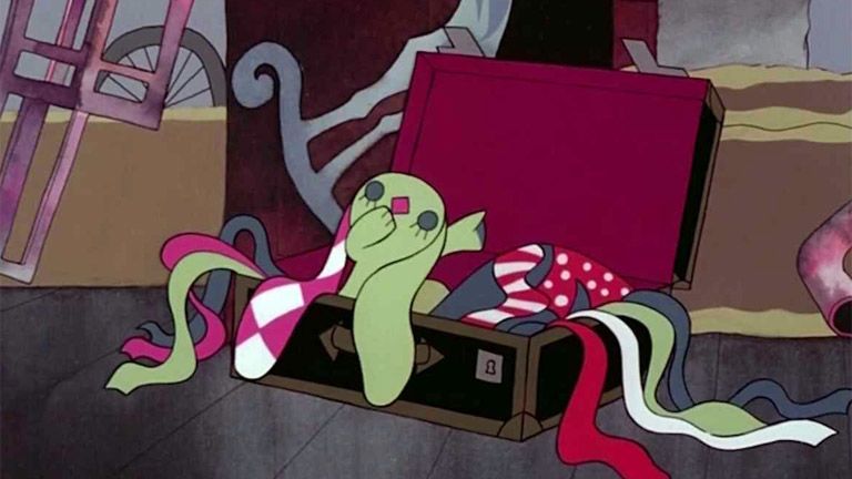 Na podstrešju hiše v Budimpešti se v kovčku prebudi Zajec s karirastimi ušesi in spleza na dimnik od koder skozi daljnogled išče, komu naj leti na pomoč.